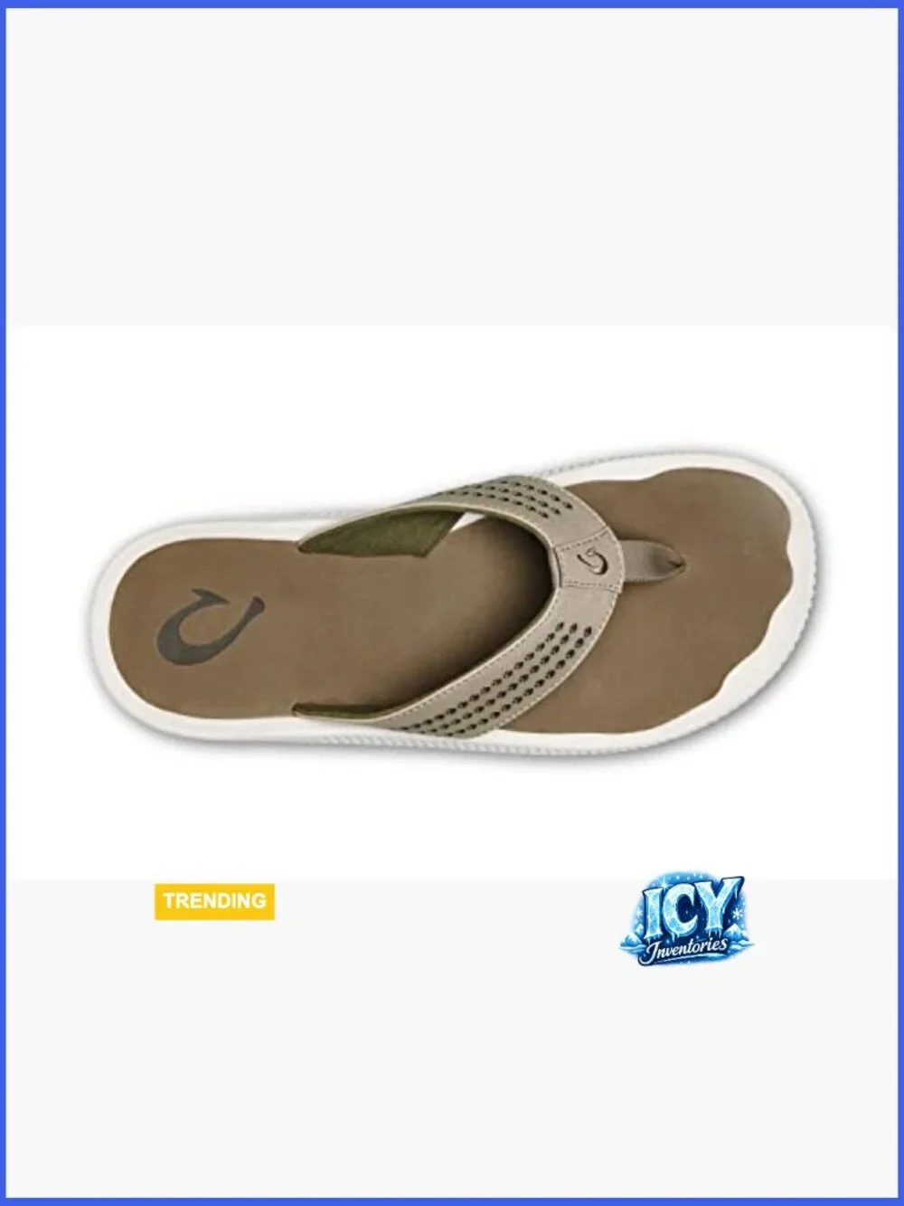 Men's Water Resistant Flip Flop Sandals with Arch Support and Enhanced Traction